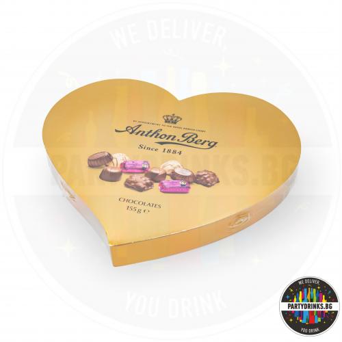 Шоколадови бонбони Anthon Berg Heart 155g